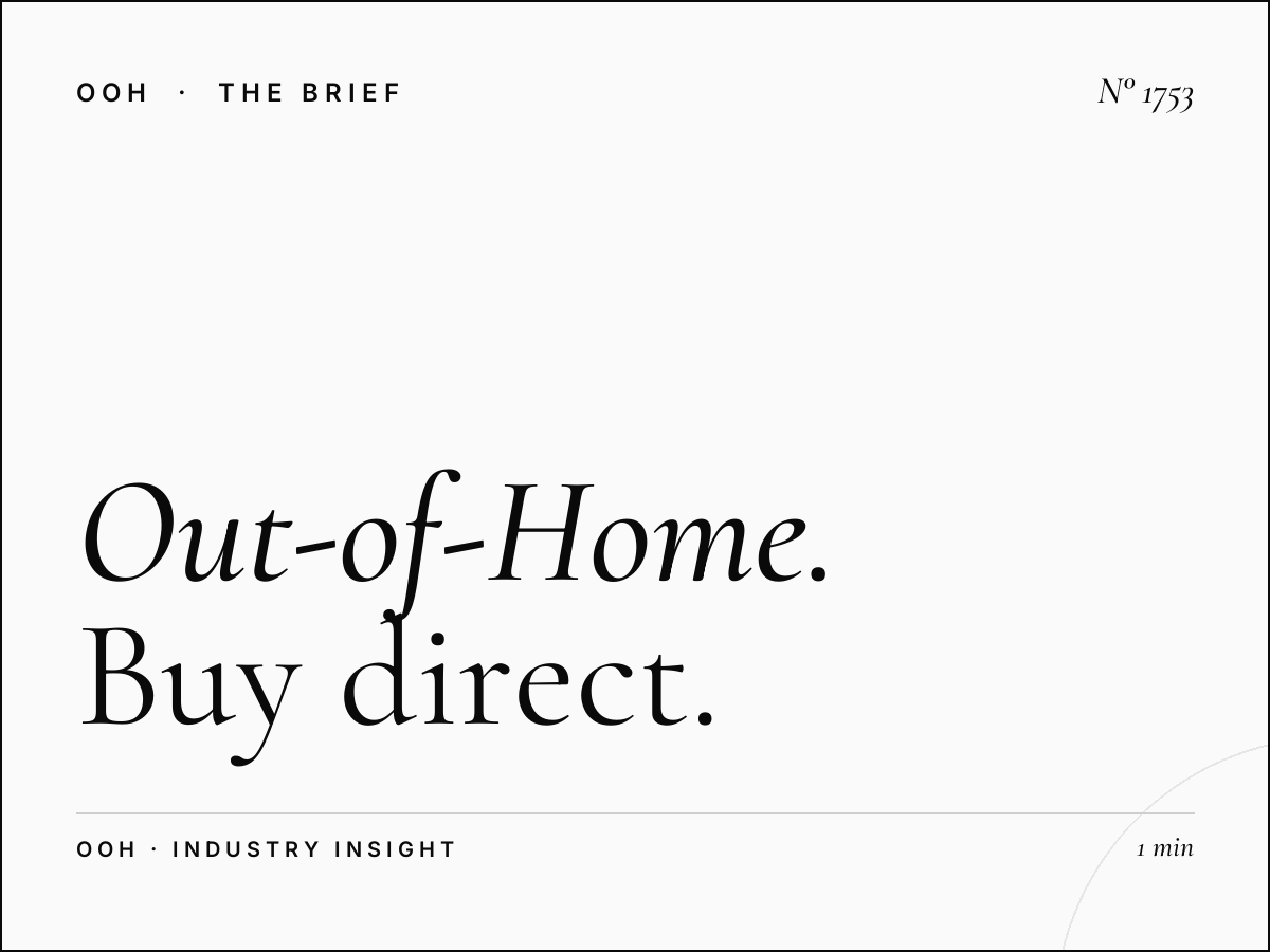 UK Out-of-Home Advertising | Buy Direct Online Platform