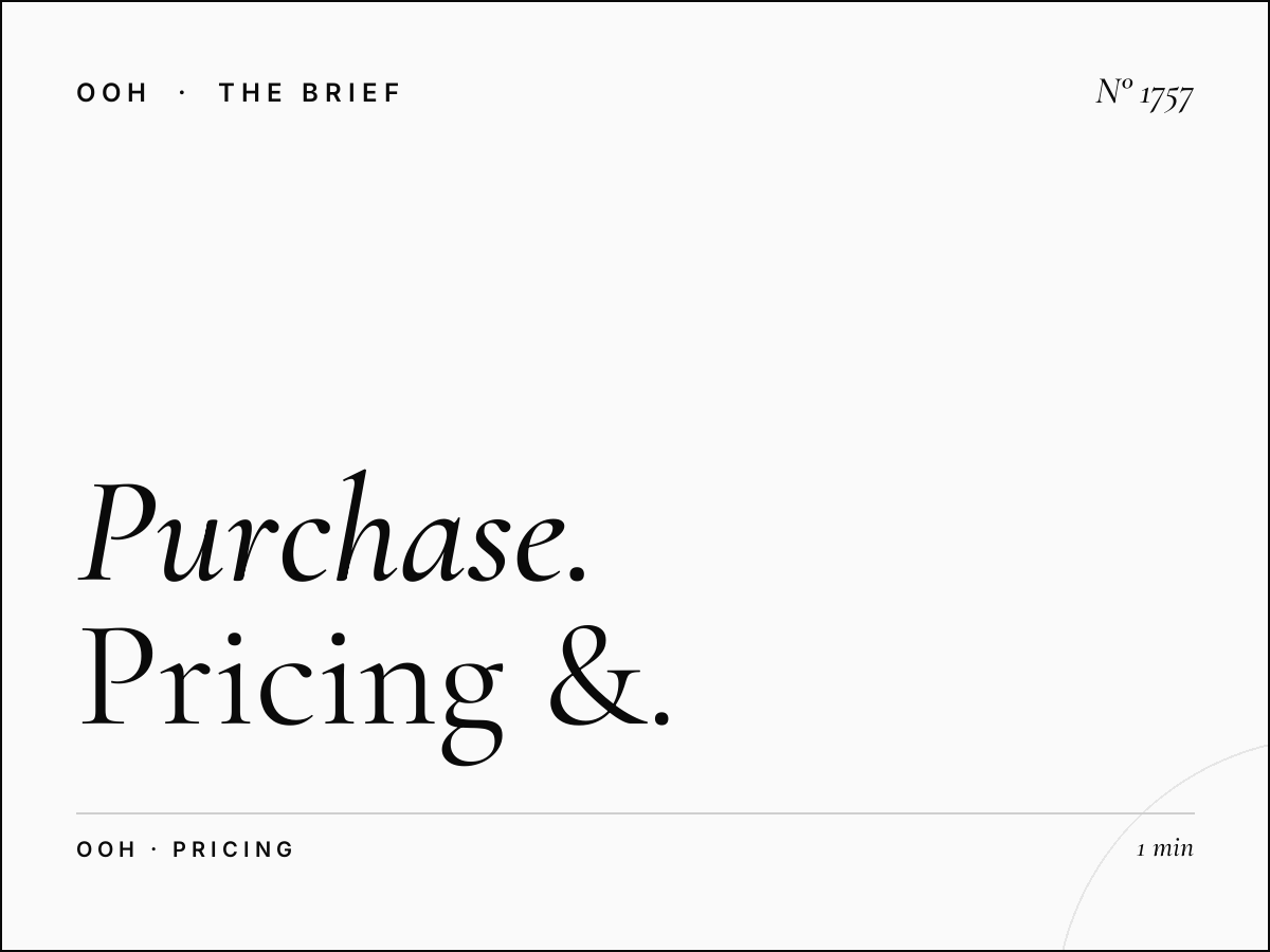 Purchase Out-of-Home Advertising UK | Pricing & Locations