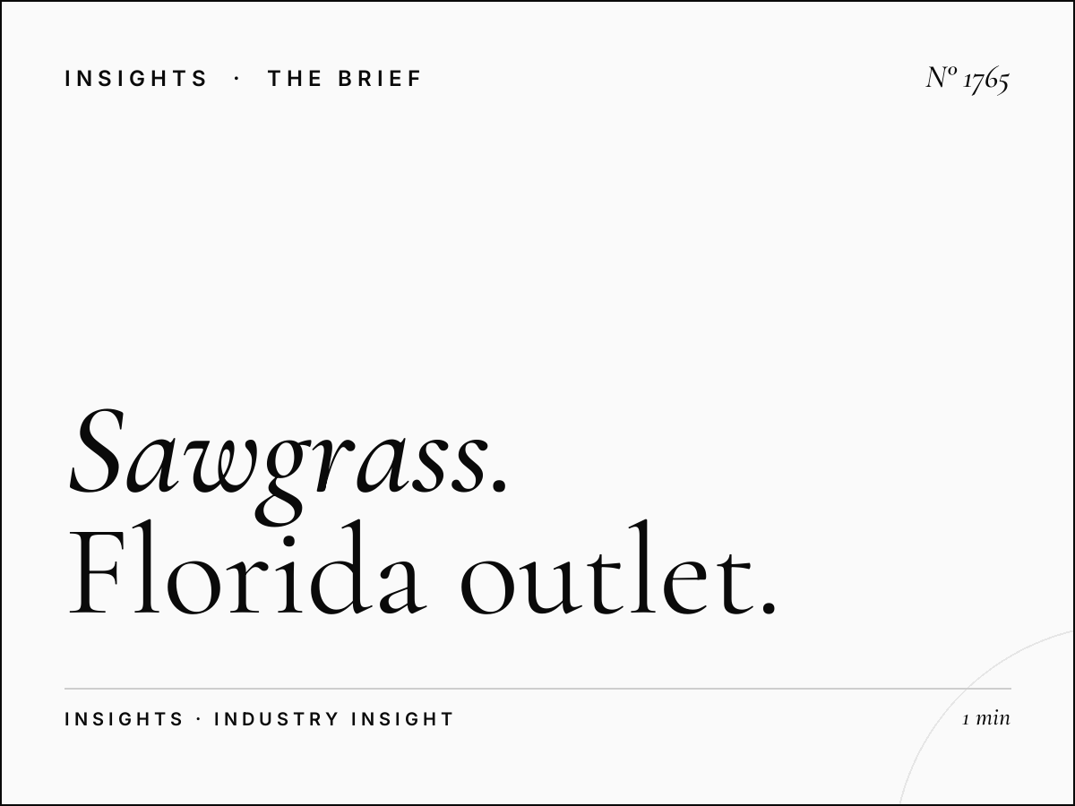 Sawgrass Mills | Florida Outlet Shopping Advertising