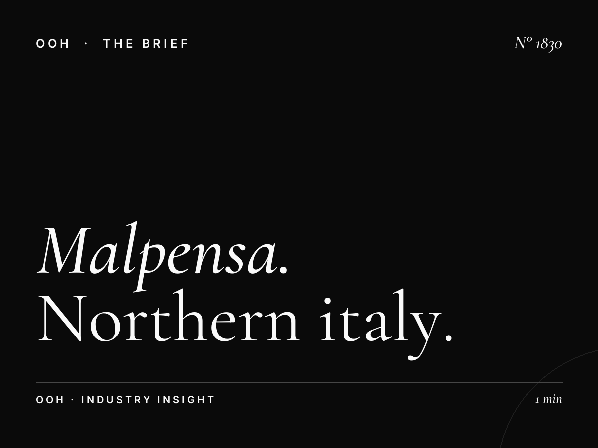 Malpensa Airport Milan | Northern Italy Hub Advertising