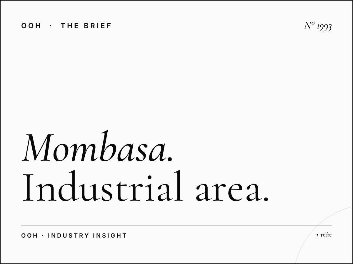 Mombasa Road | Industrial Area Billboard Advertising