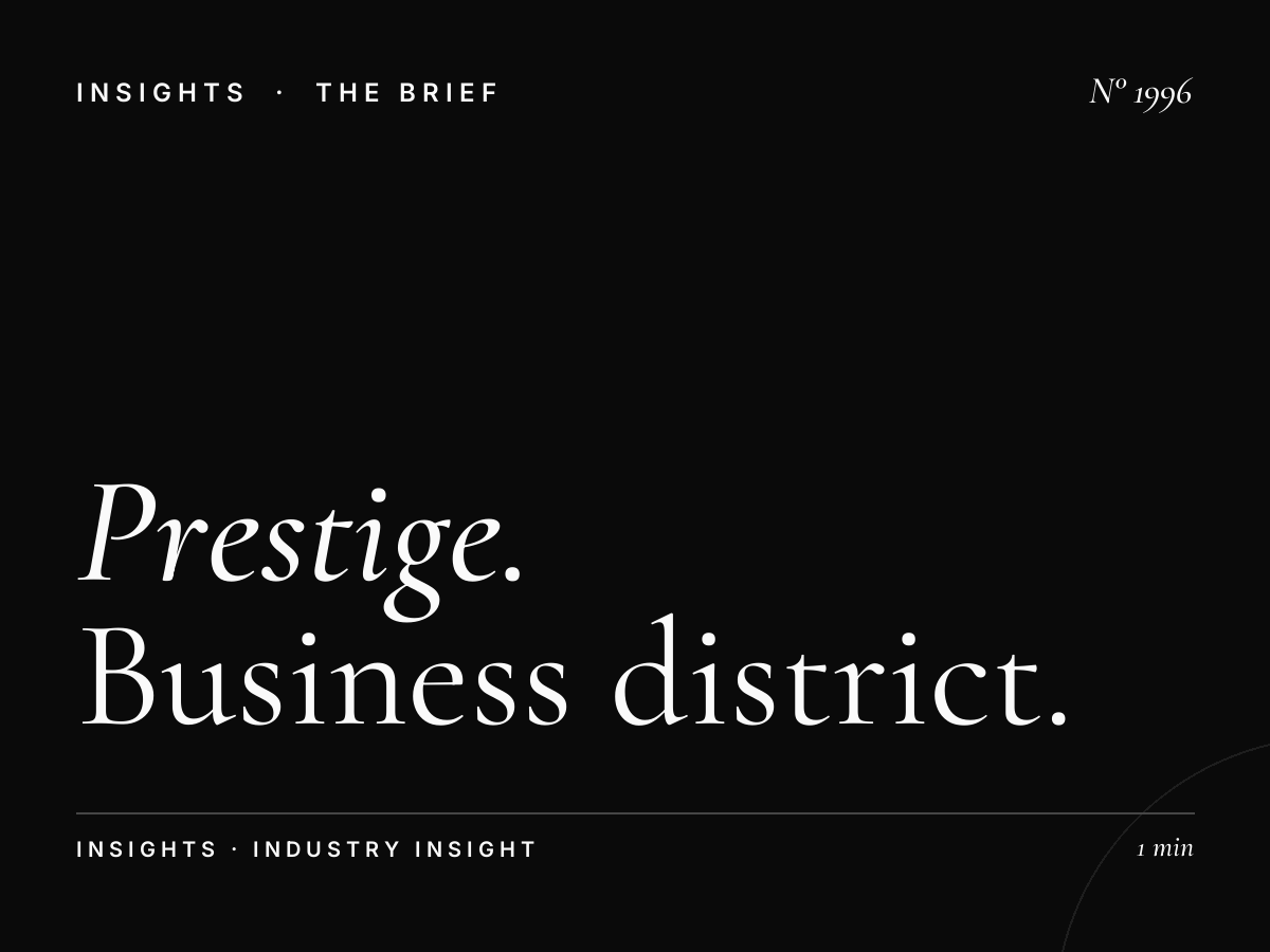 Prestige Plaza | Business District Shopping Advertising