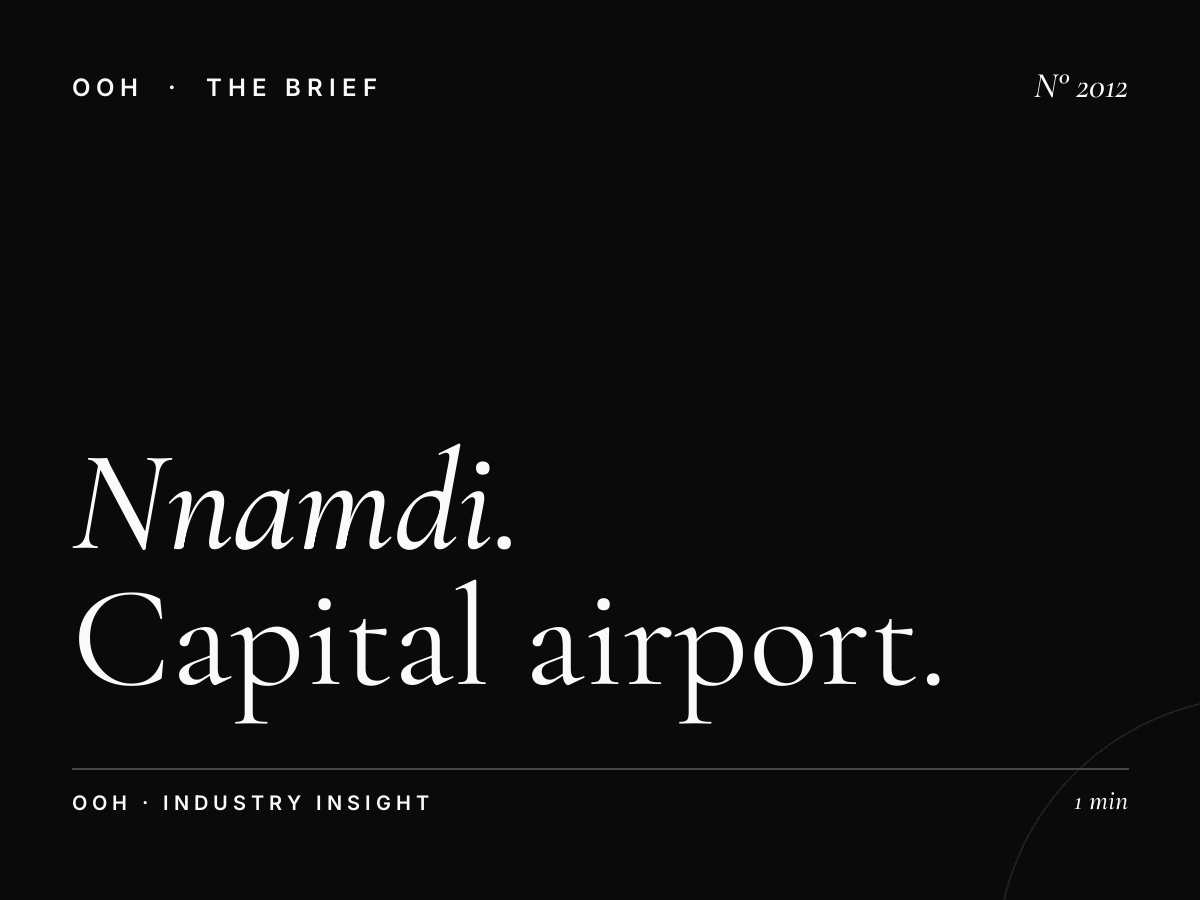 Nnamdi Azikiwe Airport Abuja | Capital Airport Advertising