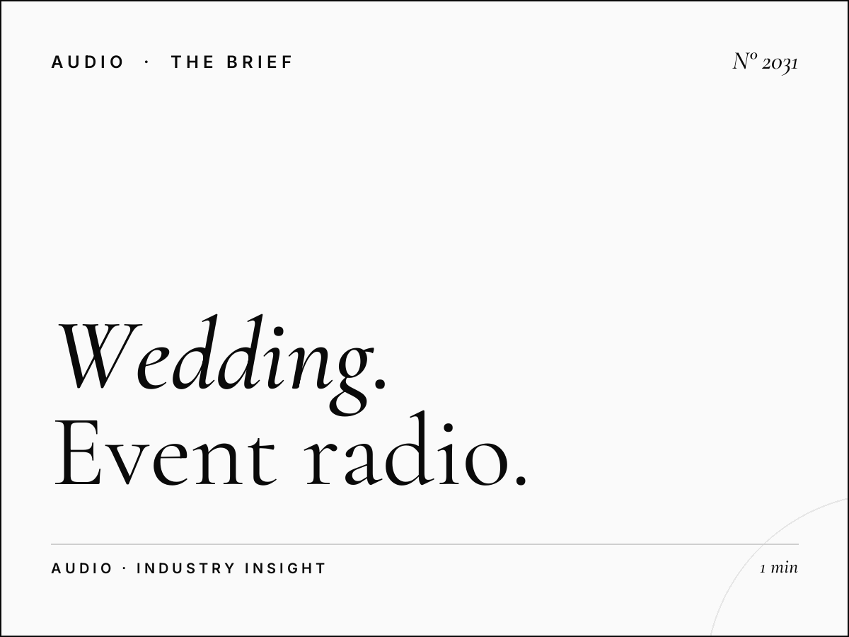 Wedding Industry SA | Event Radio Advertising