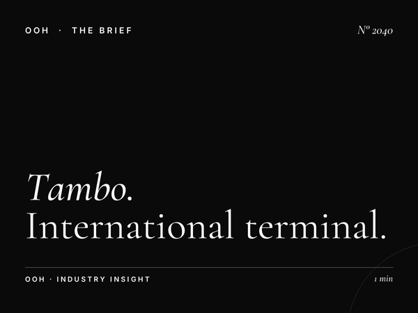OR Tambo Airport | International Terminal Advertising SA