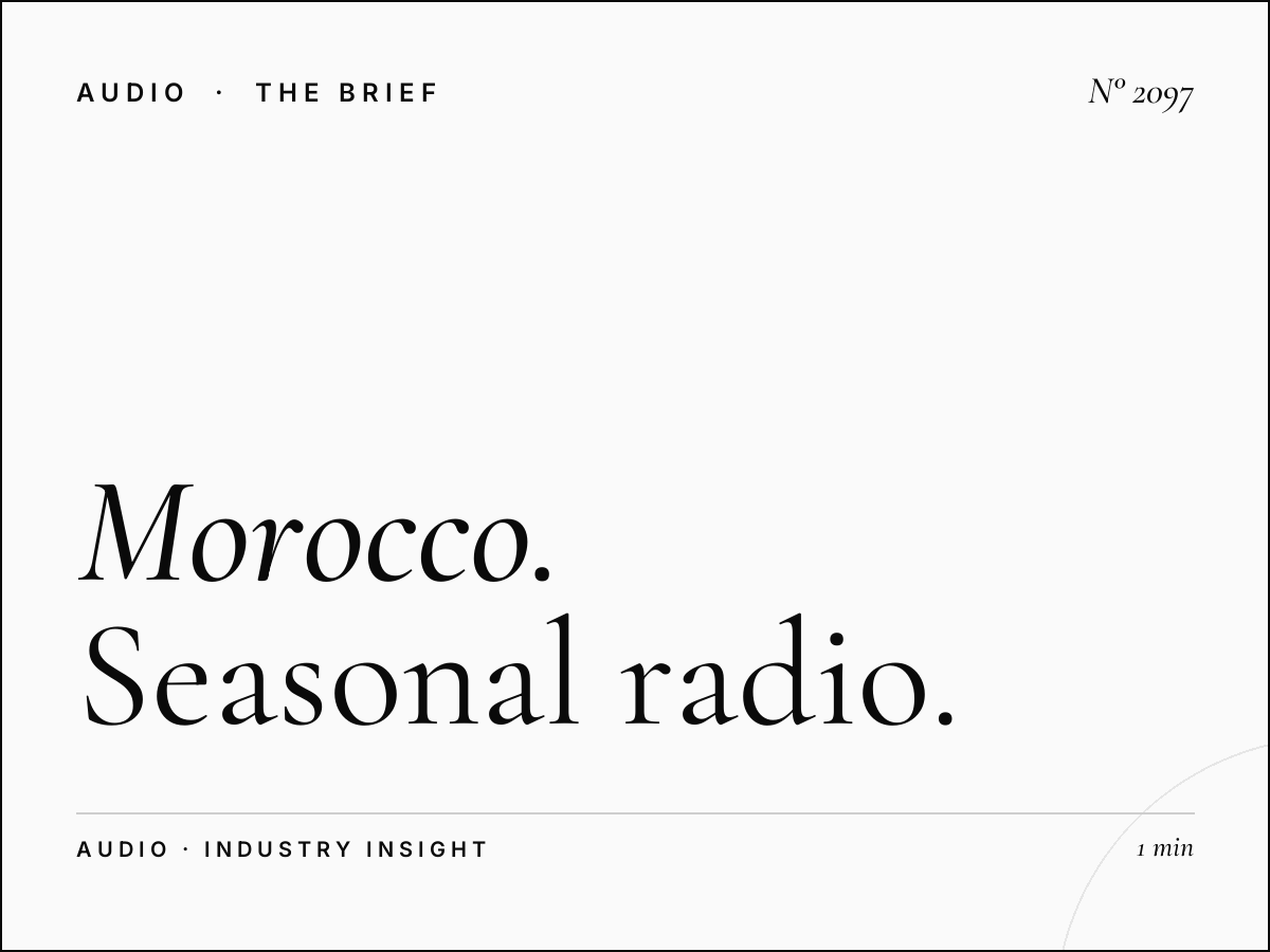 Morocco Tourism Season | Seasonal Radio Advertising