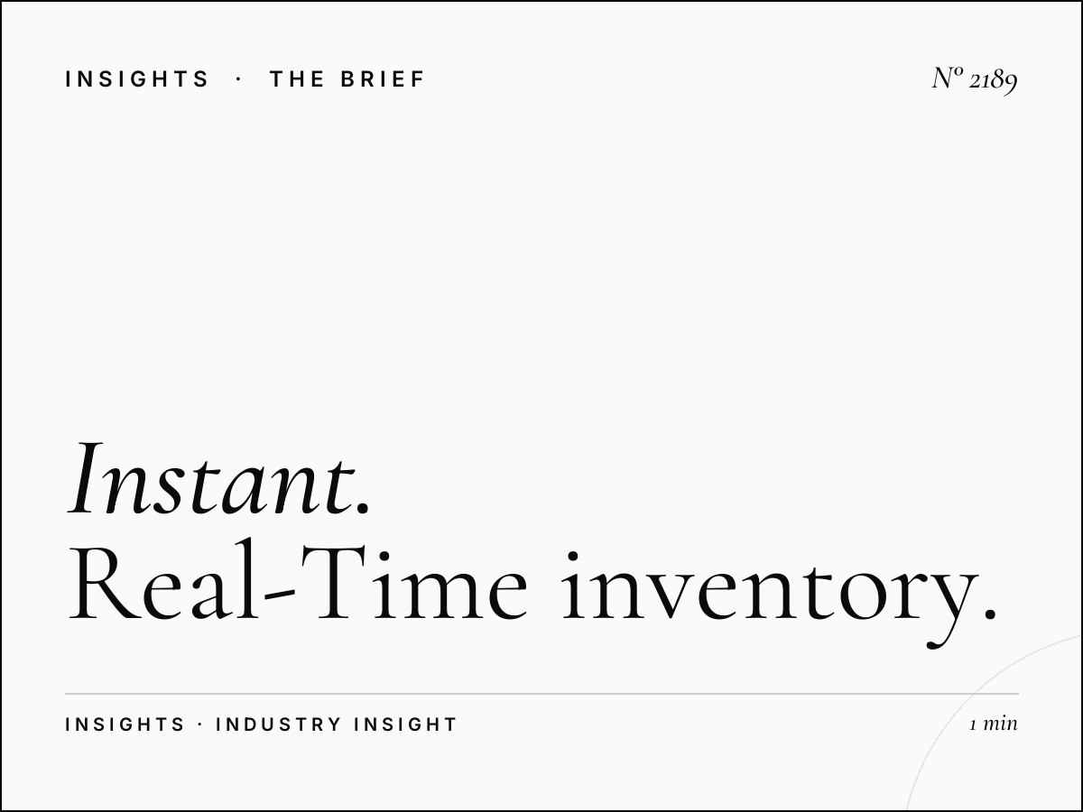 Instant Availability Check 24/7 | Real-Time Inventory Access