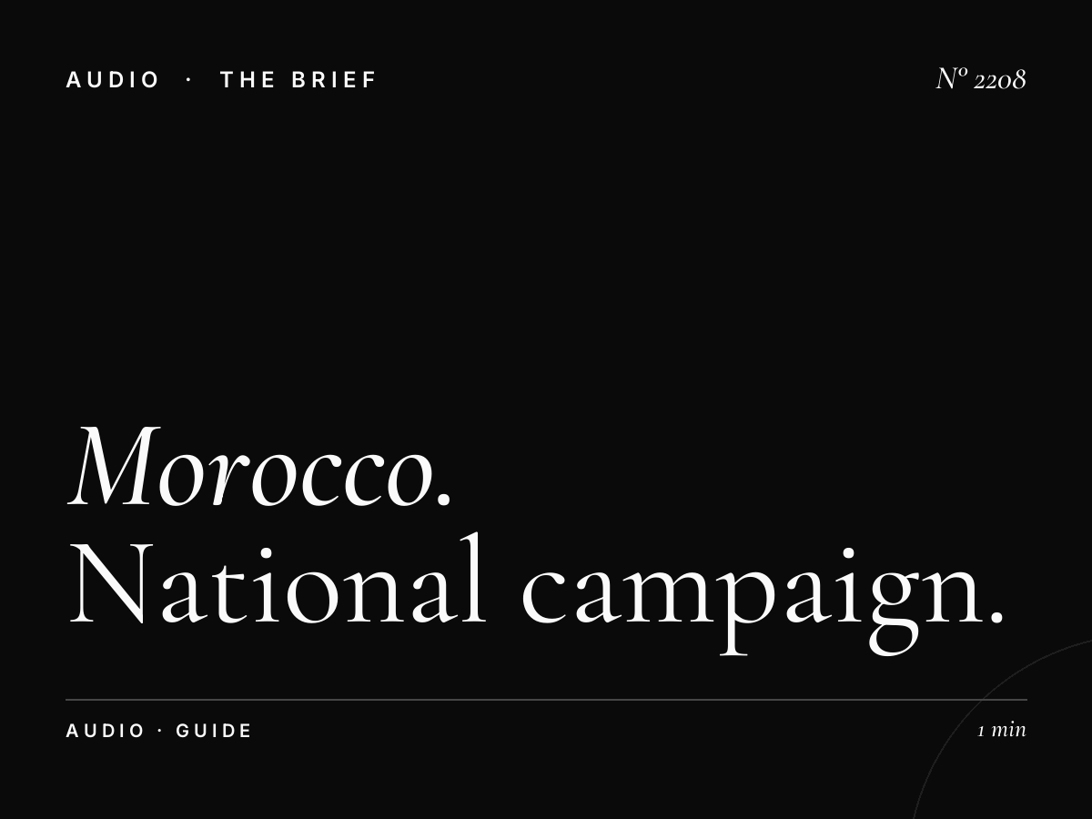Morocco Multi-City Radio | National Campaign Guide