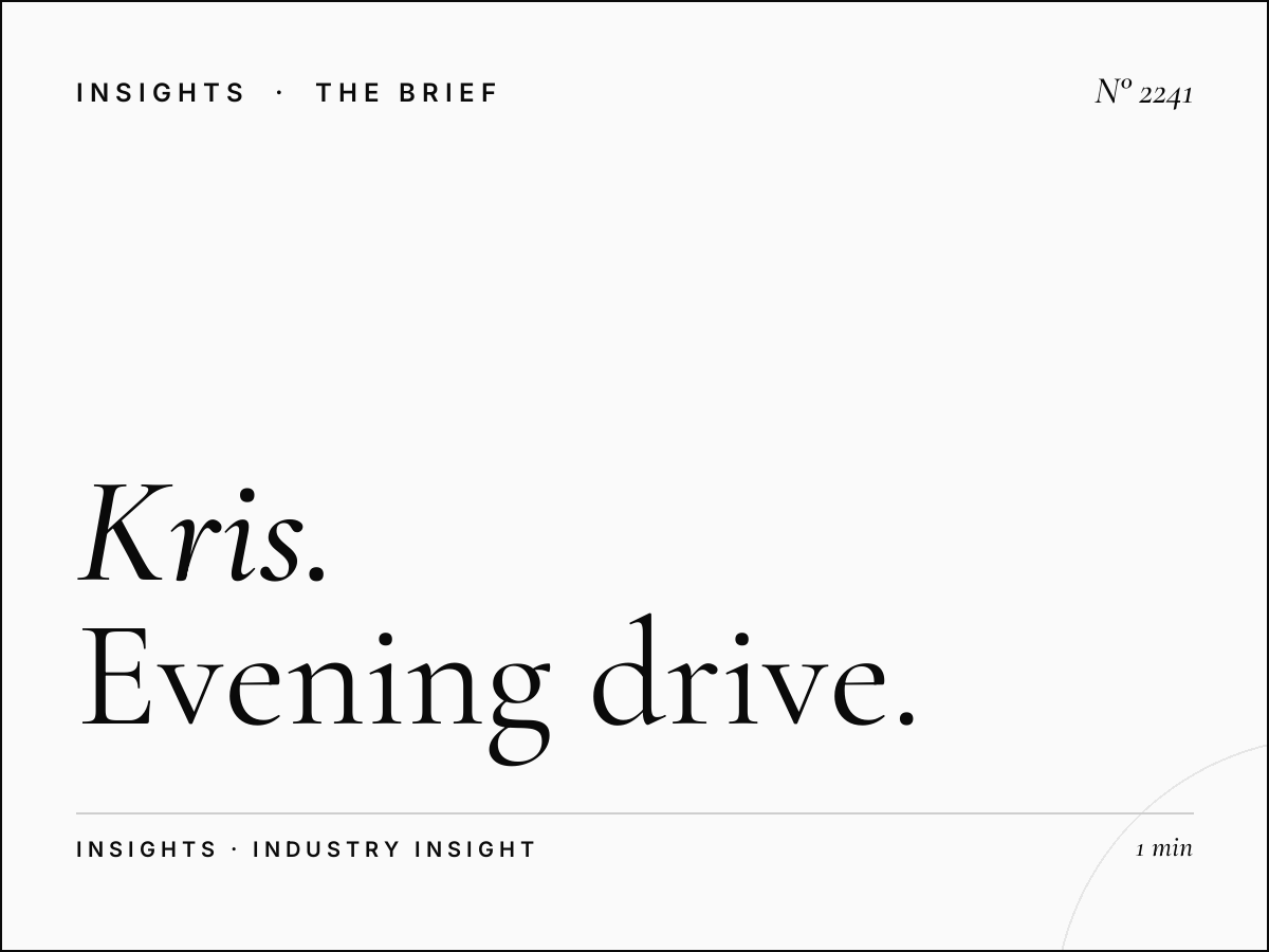 Kris Fade Show Hour of Power | Evening Drive Extension Advertising 6-7 PM