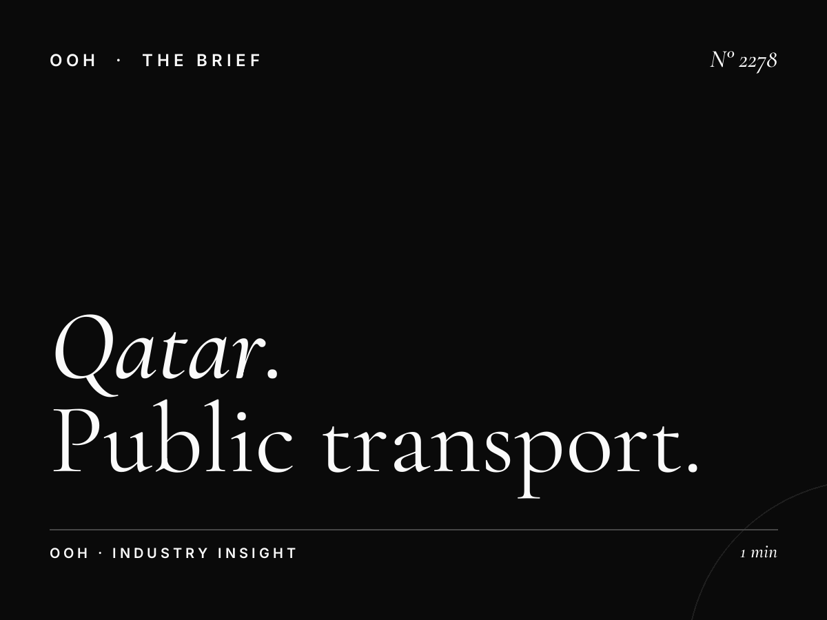 Qatar Transit Advertising | Public Transport OOH