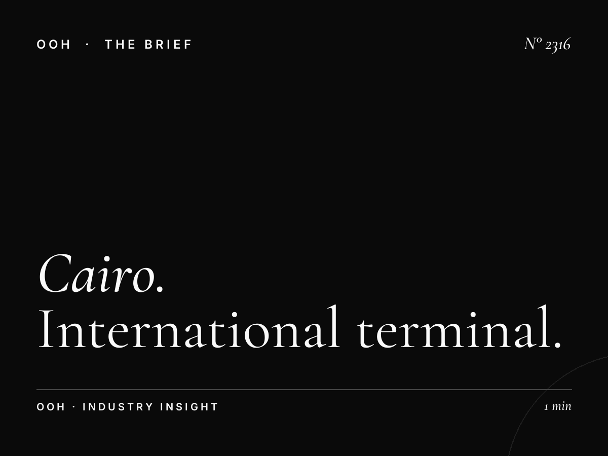Cairo Airport Advertising | International Terminal OOH