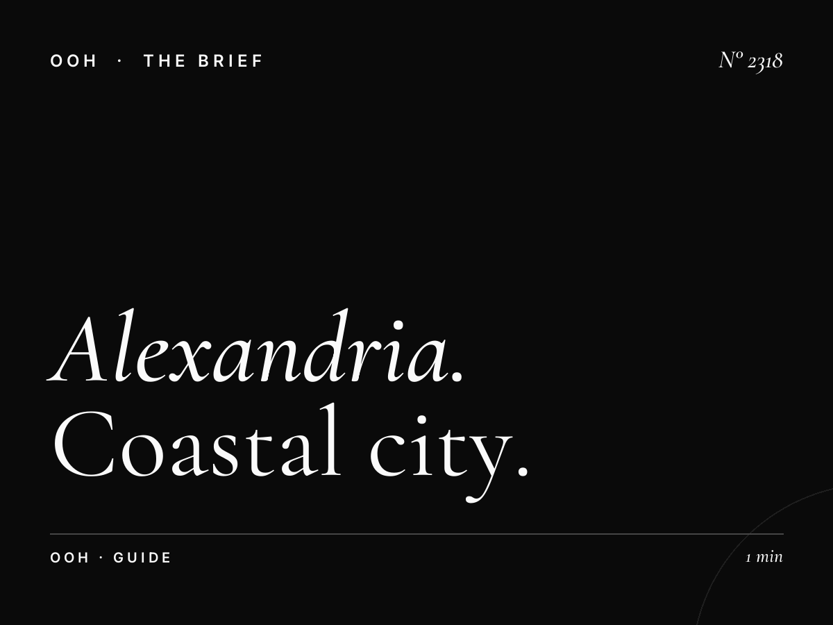 Alexandria OOH Advertising | Coastal City Billboard Guide