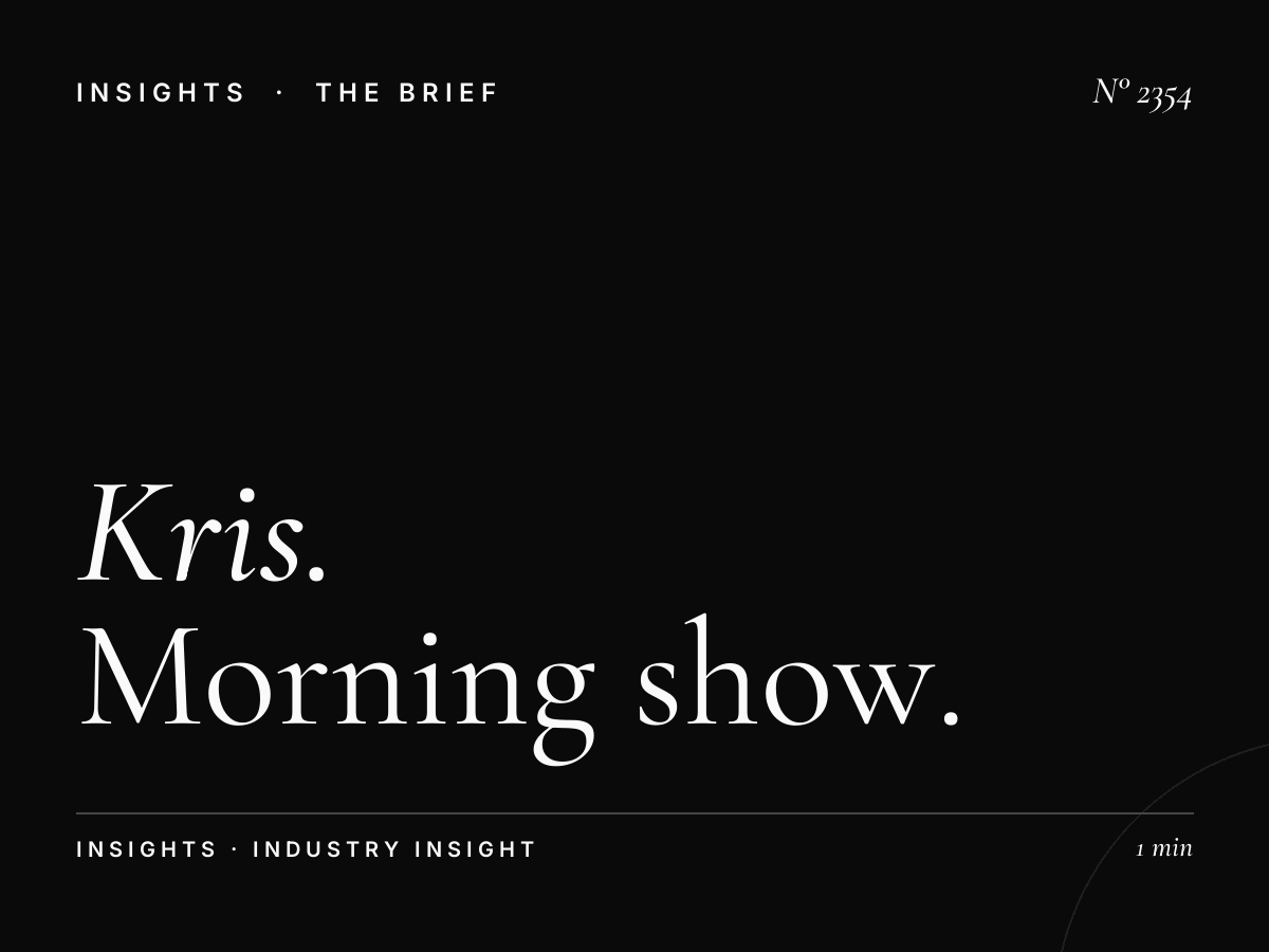 Kris Fade Celebrity Interviews: Morning Show Star Guests Advertising