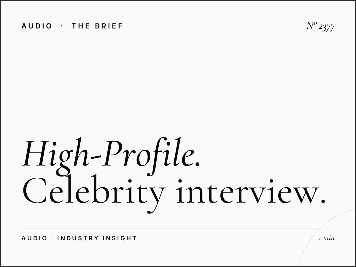 High-Profile Guests Virgin Radio: Celebrity Interview Opportunities