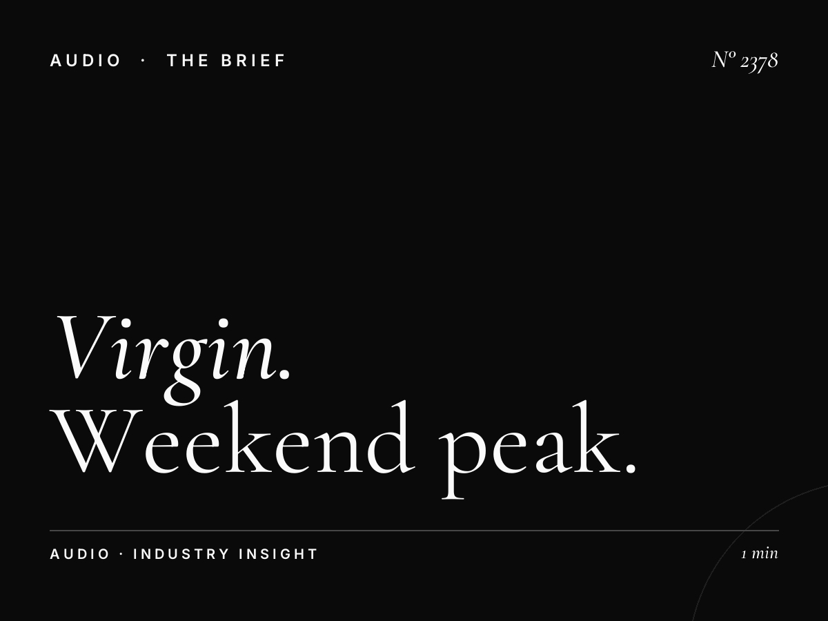 Virgin Radio Saturday Advertising: Weekend Peak Hours Strategy
