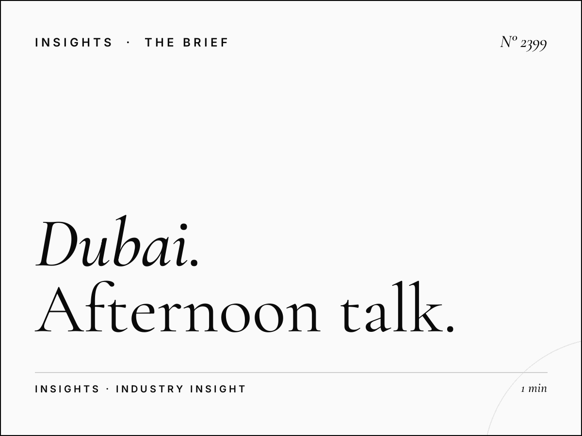 Dubai Eye Lifestyle Programming: Afternoon Talk Show Sponsorship