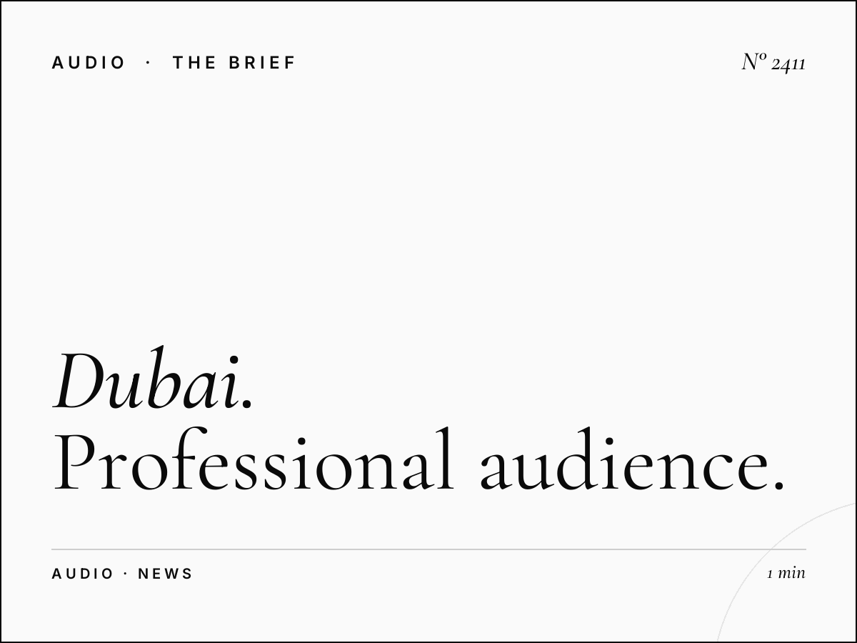 Dubai Eye Radio Advertising: Professional Audience Business News Station