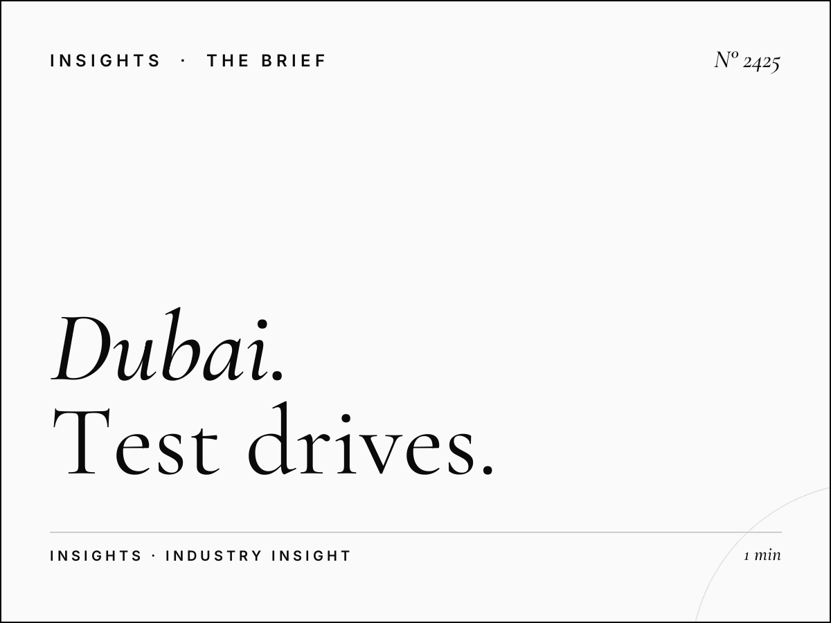 Dubai Eye Automotive Show: Test Drives UAE Road Updates Advertising