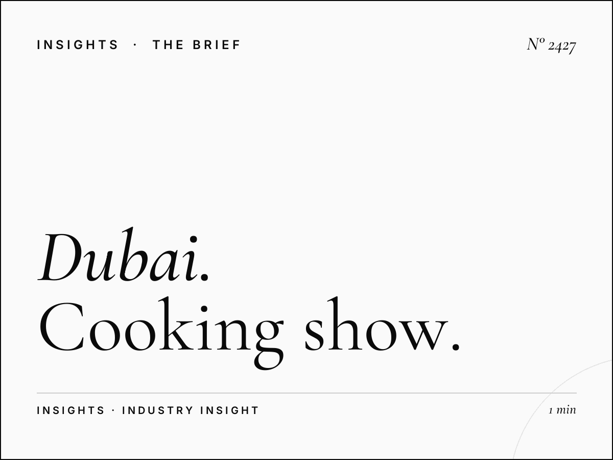 Dubai Eye Food Programming: Cooking Show Sponsorship Opportunities