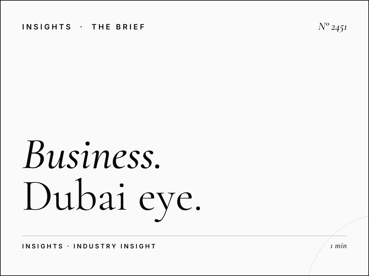 Business Professionals Dubai: Dubai Eye Corporate Audience Advertising