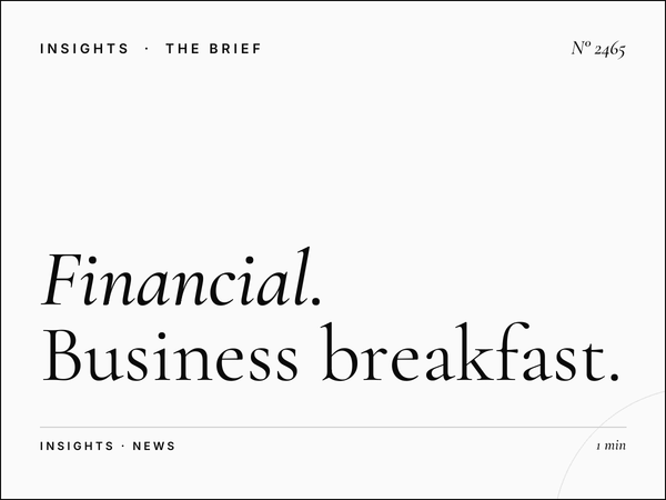 Financial News Morning Dubai: Business Breakfast Professional Audience