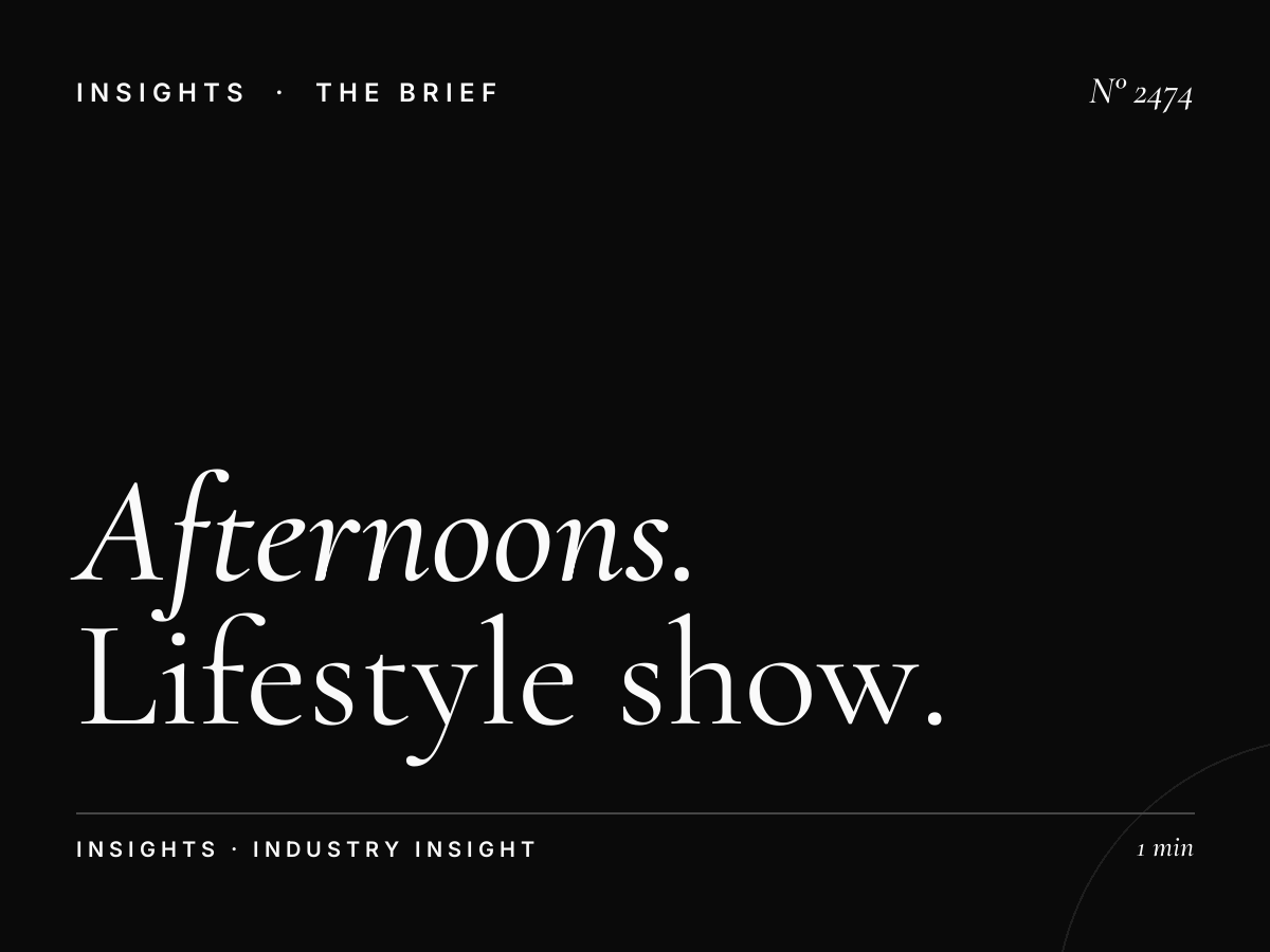 Afternoons with Helen Advertising: Lifestyle Show Package