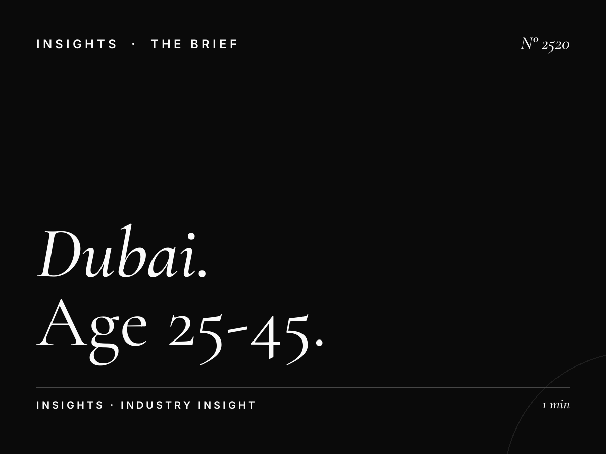 Dubai 92 Demographics: Age 25-45 Professional Expat Audience