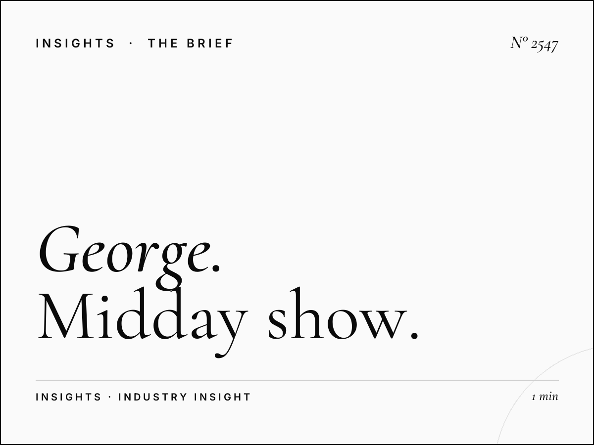 George Ryan Afternoon Package: Midday Show Advertising Bundle