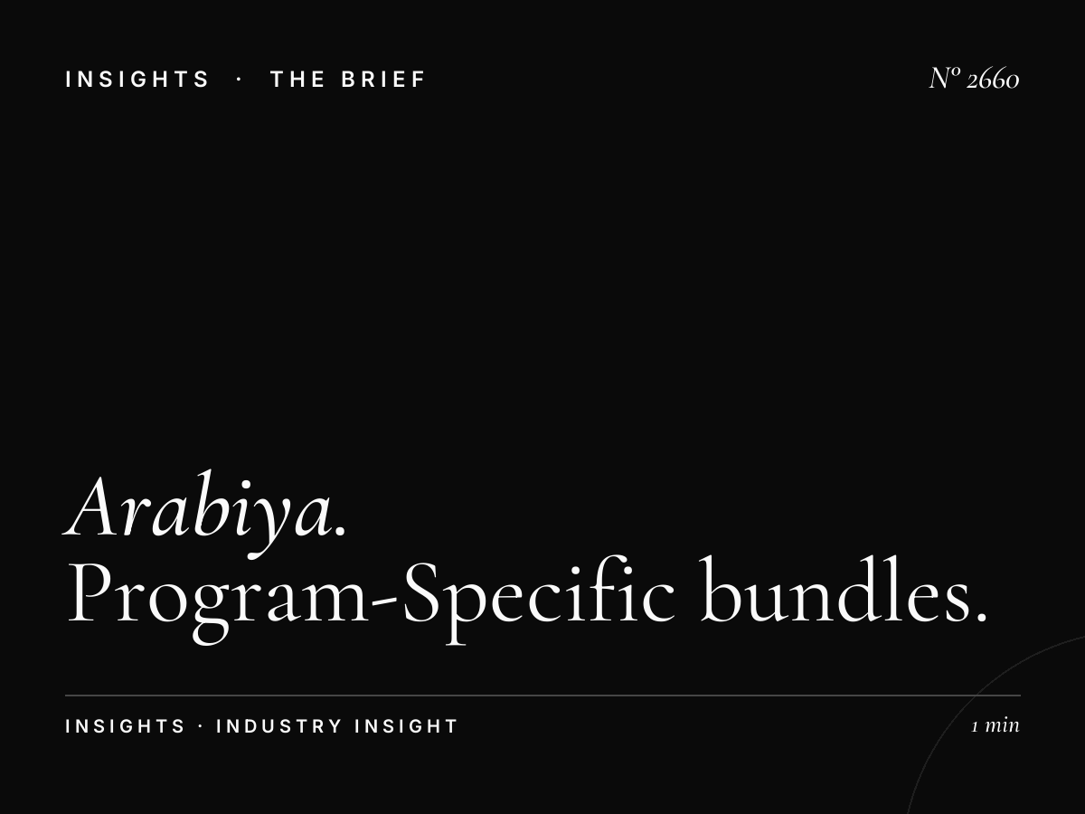 Al Arabiya 99 Show Packages: Program-Specific Bundles