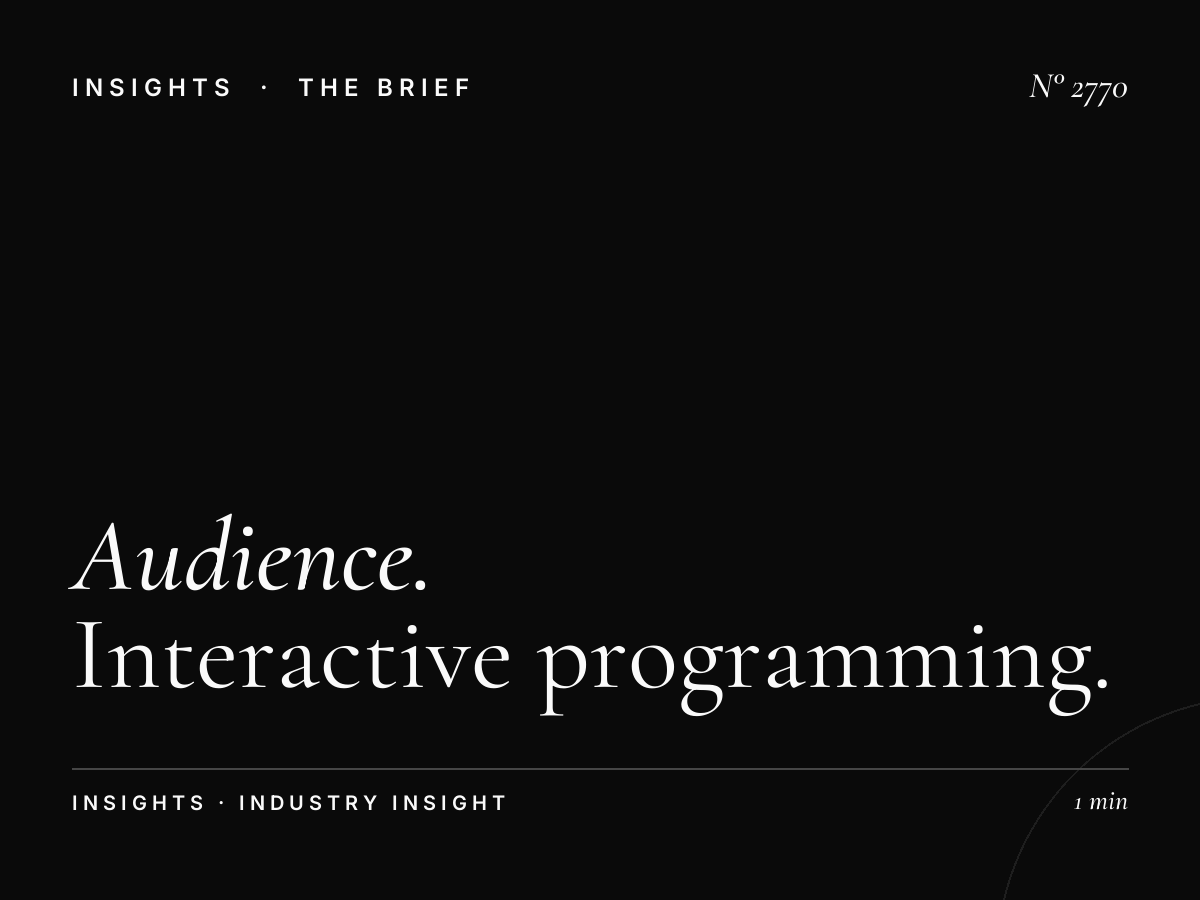 Audience Interaction Home 92.2: Interactive Programming Advertising