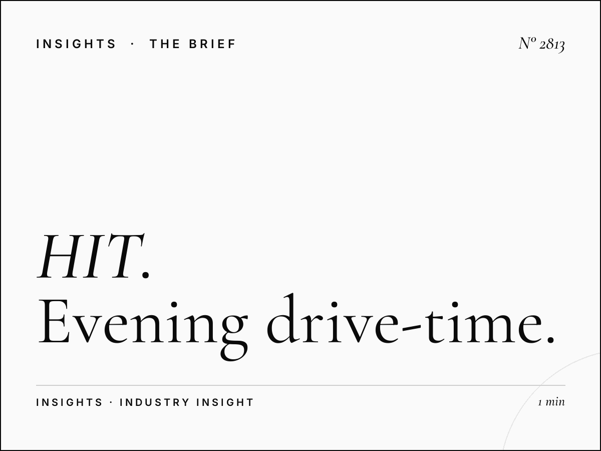 HIT Drive Package: Evening Drive-Time Advertising Bundle