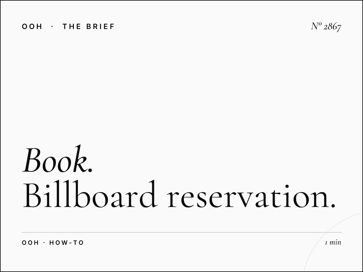 How to Book Abu Dhabi Megacoms: Billboard Reservation Process