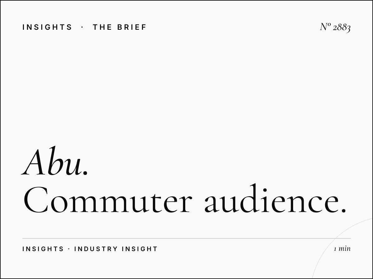 Abu Dhabi Megacoms Demographics: Commuter Audience Profiling