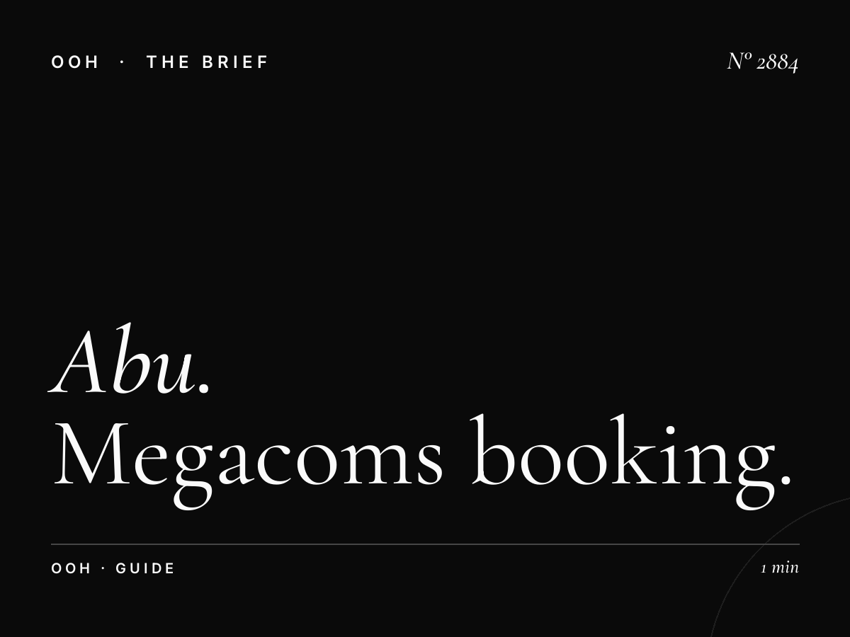 Abu Dhabi Billboard Contracts: Megacoms Booking Terms Guide