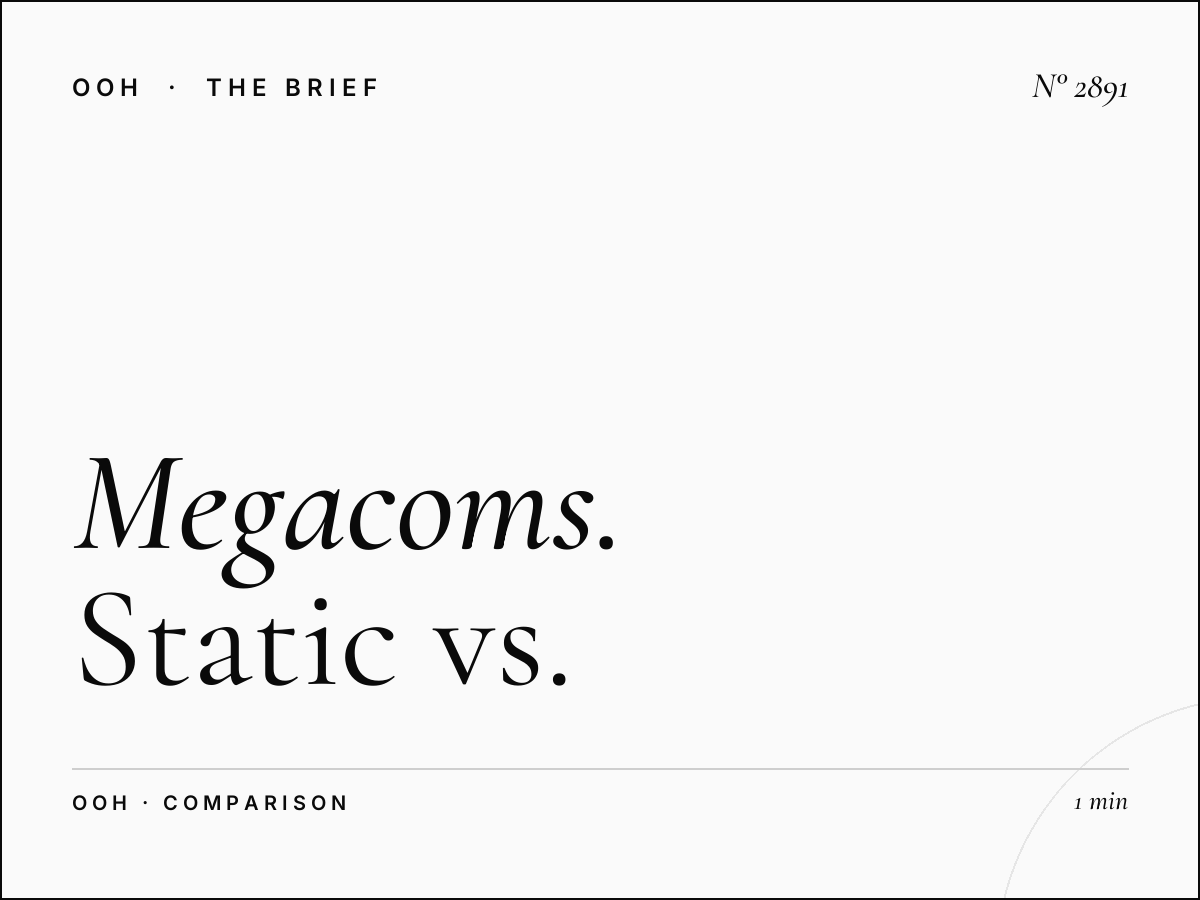 Megacoms vs LED Screens Abu Dhabi: Static vs Digital Comparison