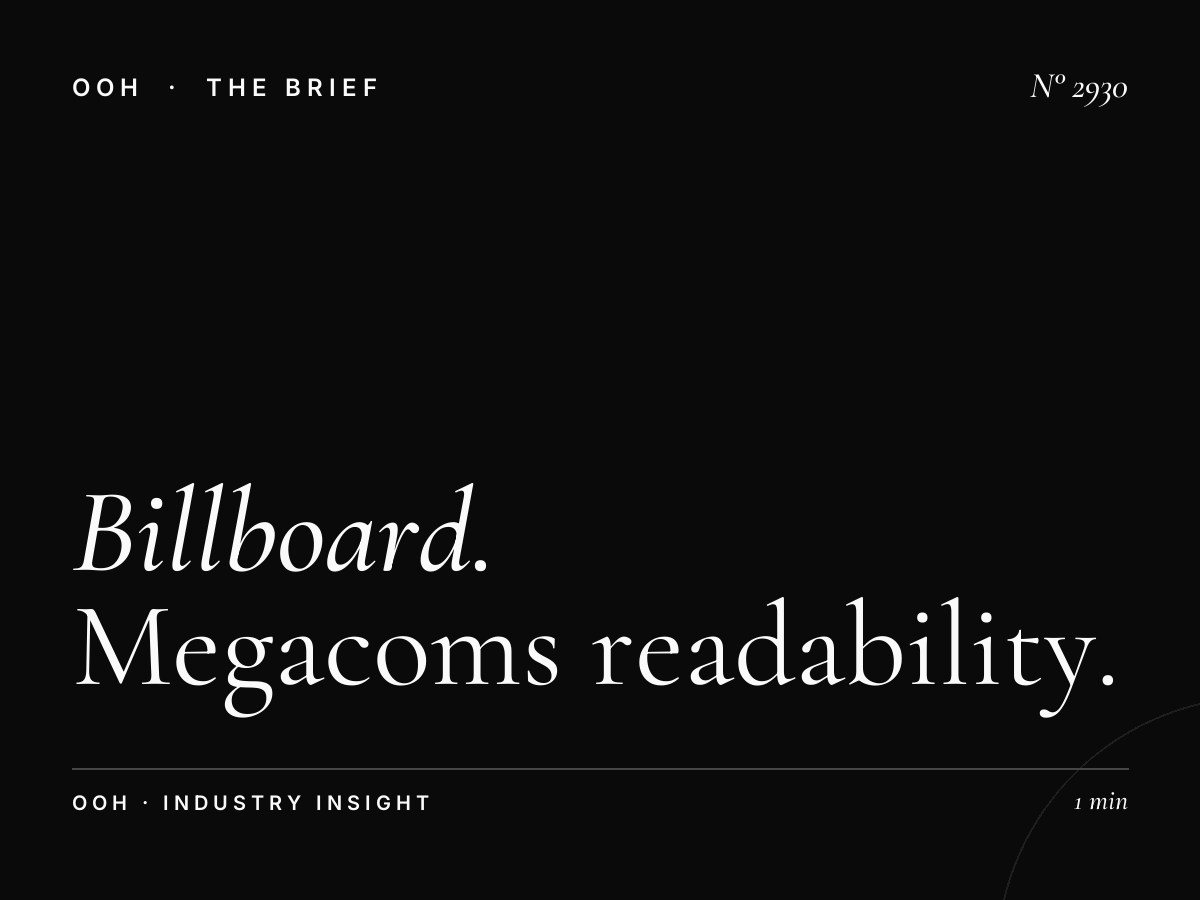 Billboard Typography Abu Dhabi: Megacoms Readability Best Practices