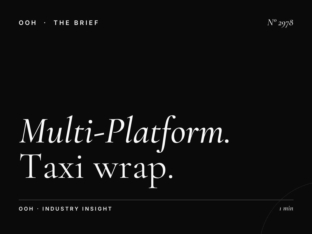 Multi-Platform Abu Dhabi: Taxi Wrap Radio TV Digital Integration