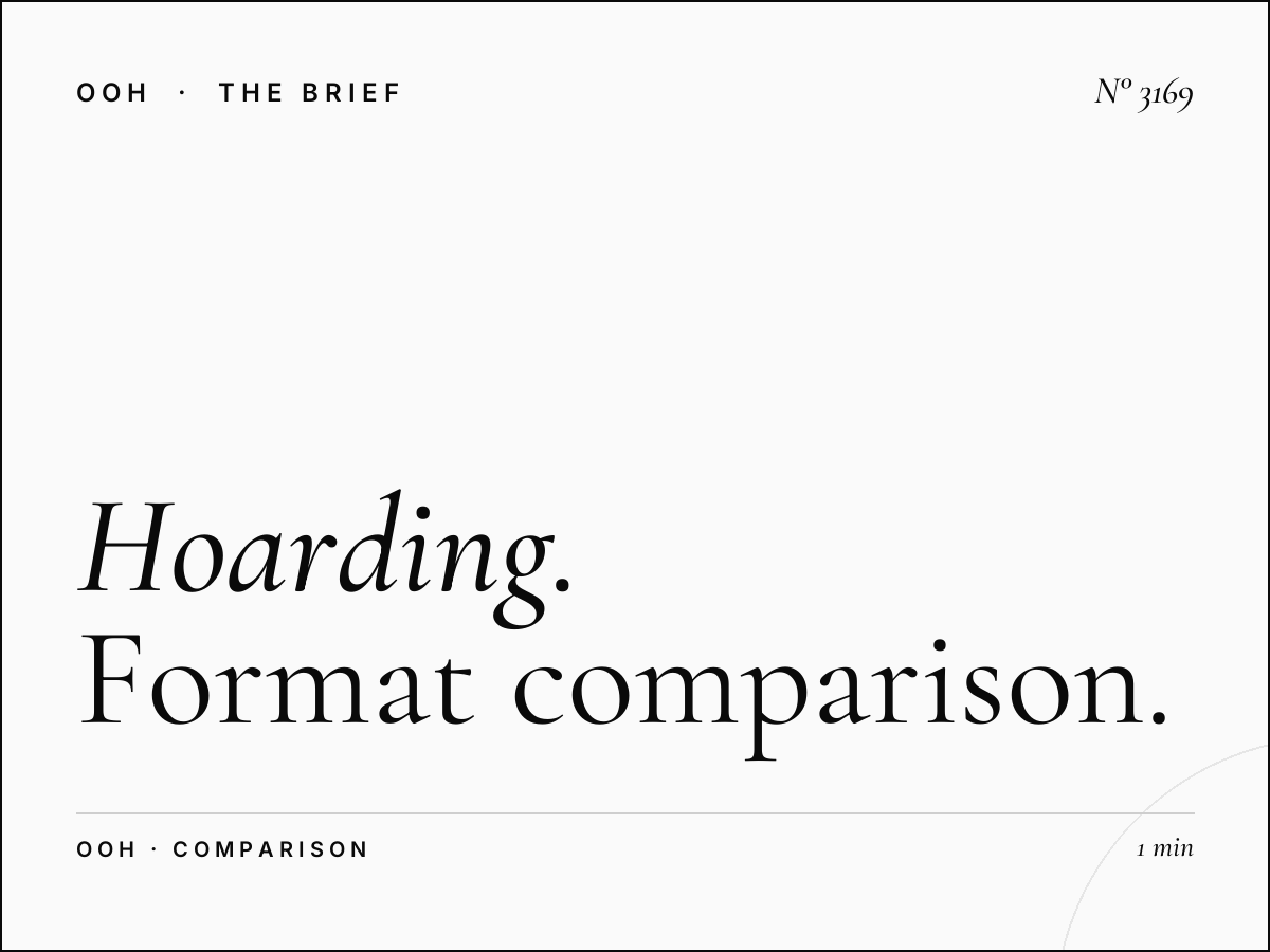 Hoarding vs Unipole Al Ittihad Road: Format Comparison