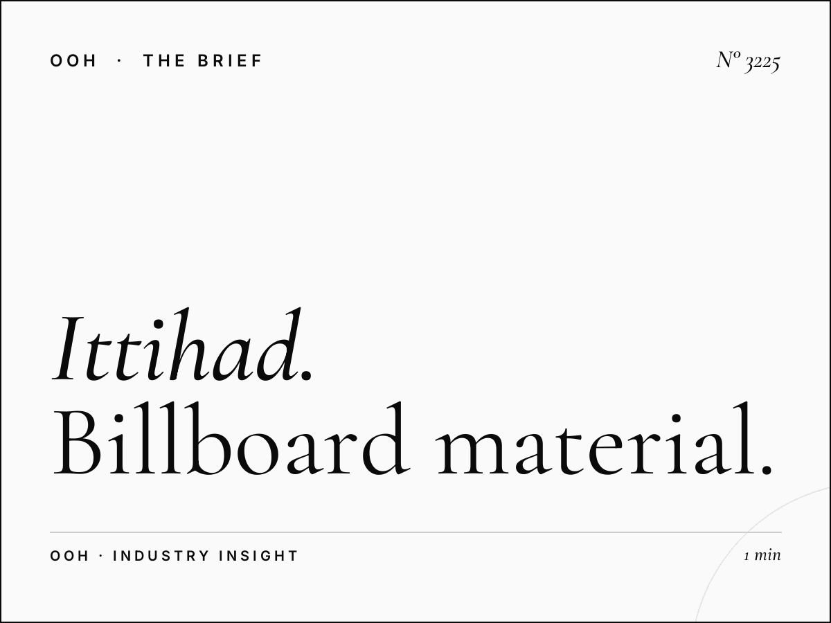 Al Ittihad Road Hoarding Production: Billboard Material Specs
