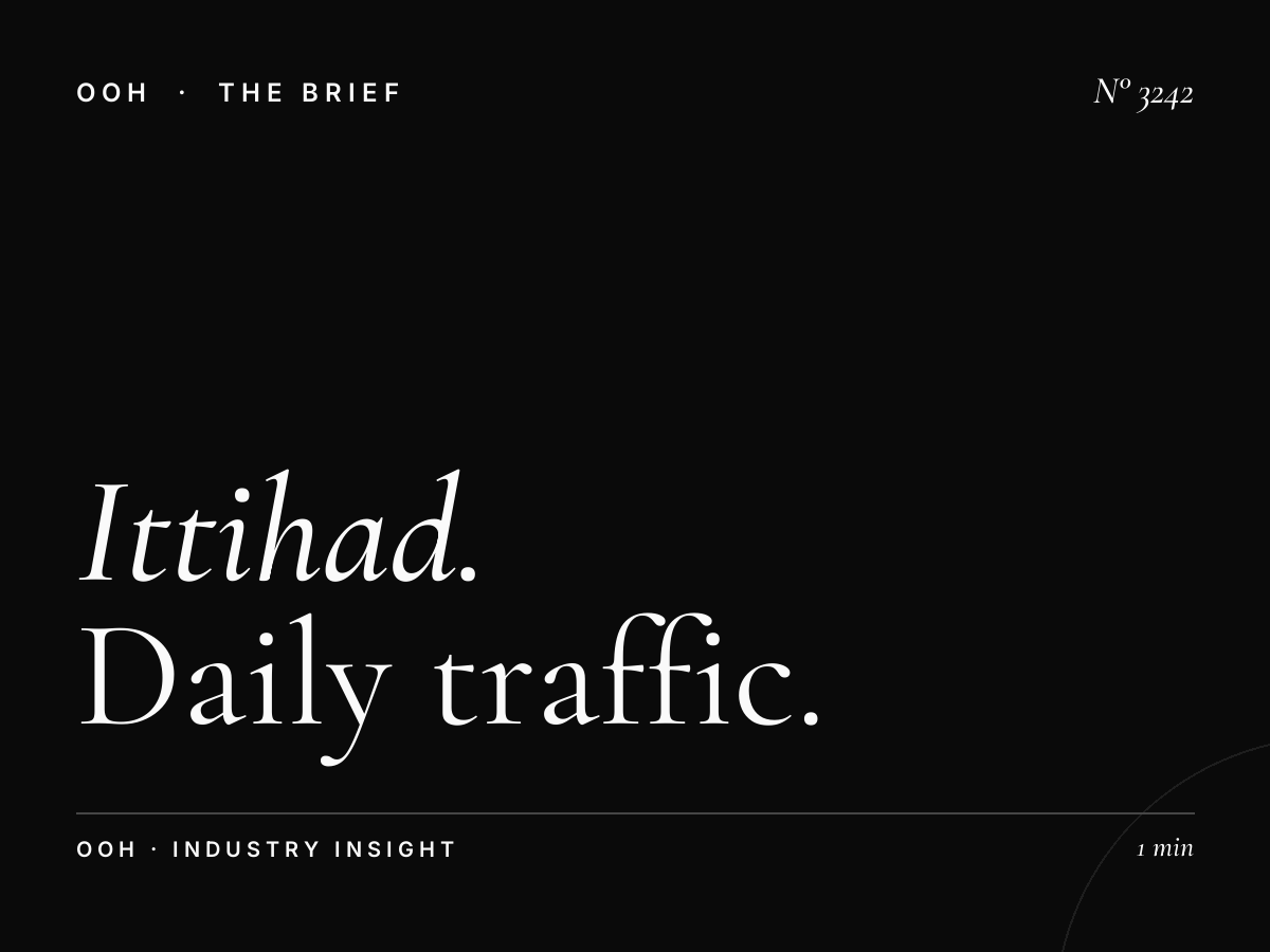 Al Ittihad Road Lamp Posts Reach: Daily Traffic Impressions