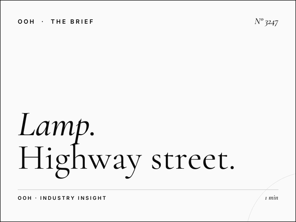 Lamp Post Al Ittihad Road: Highway Street Level OOH Campaign