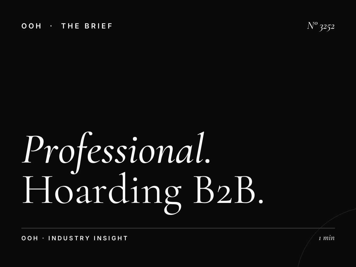Professional Commuters Al Ittihad Road: Hoarding B2B Strategy