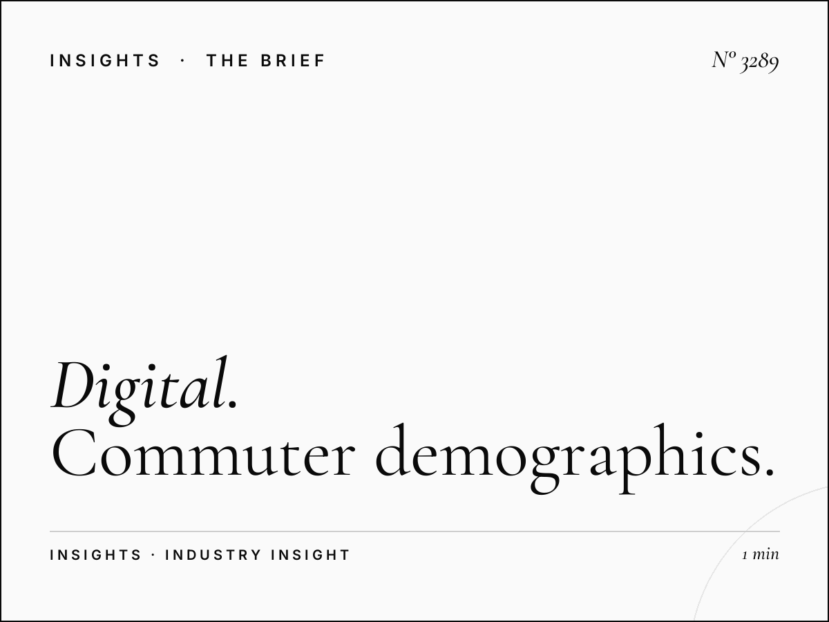 Digital Bridge Audience SZR WTC: Commuter Demographics and Advertising Opportunities