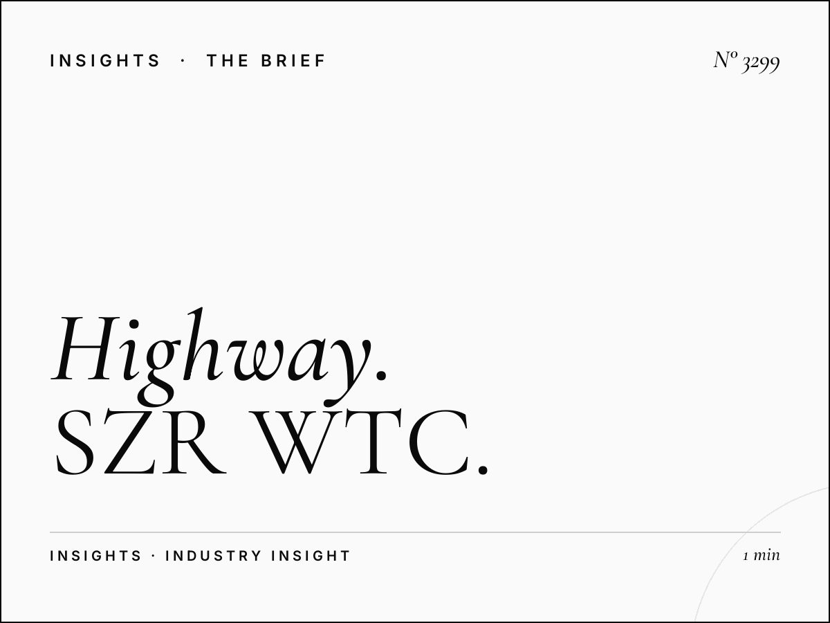 Highway Digital Bridge Design: SZR WTC Specifications