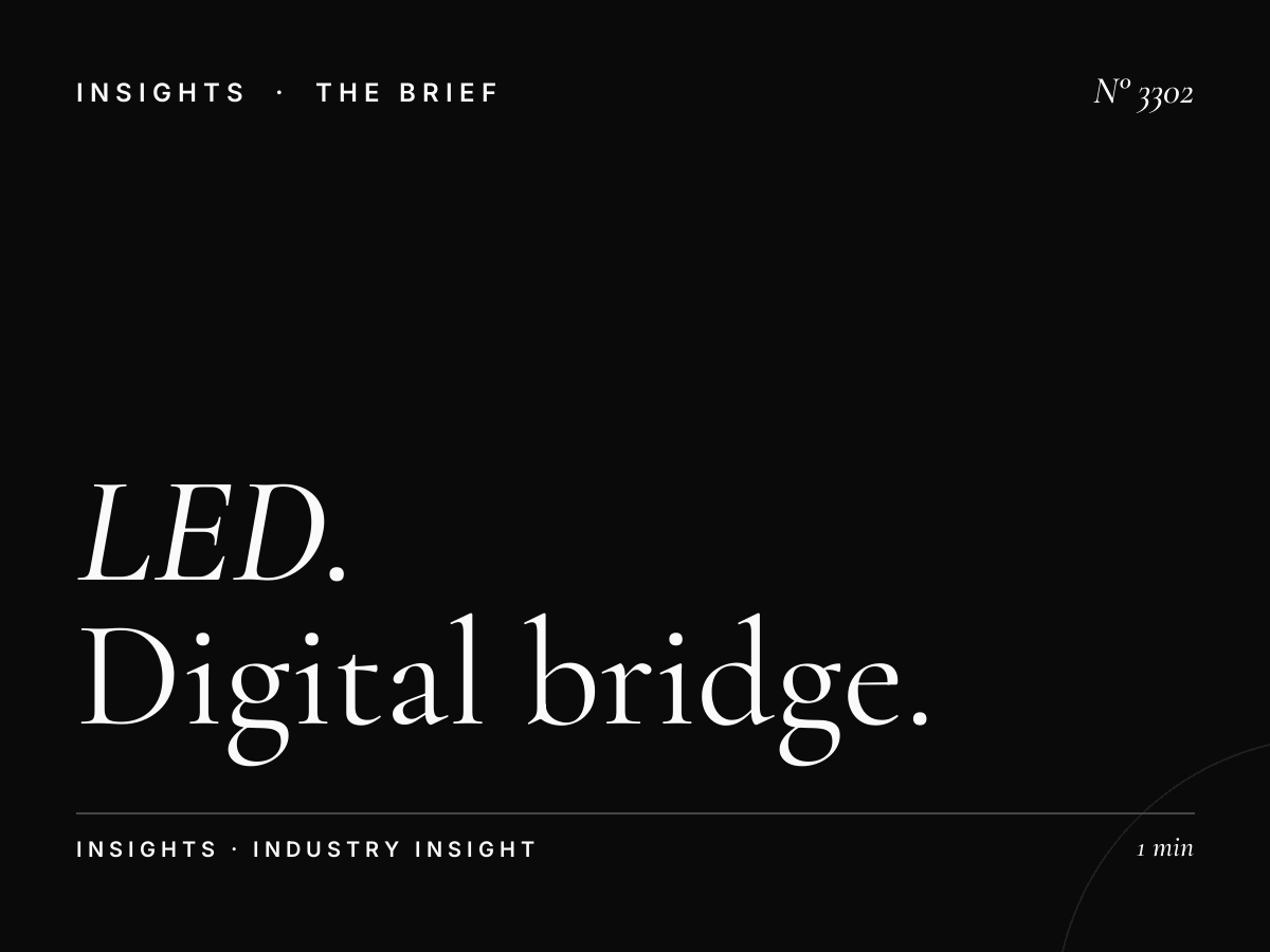 LED Campaign SZR WTC: Digital Bridge Planning