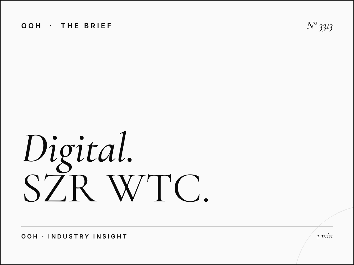 Digital Bridge Abu Dhabi Direction: SZR WTC Route - Your Gateway to High-Impact Outdoor Advertising