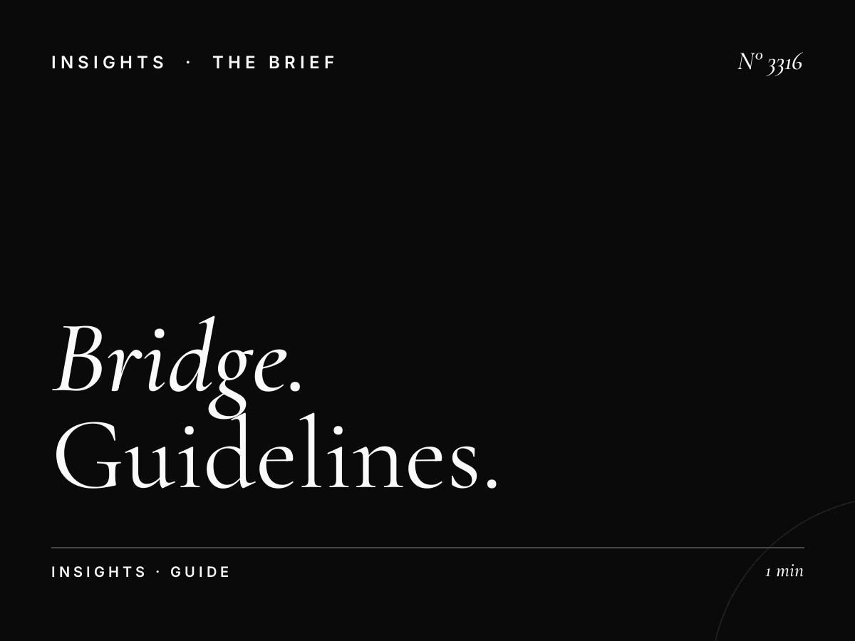 Bridge Banner Message Strategy SZR Internet City: Guidelines