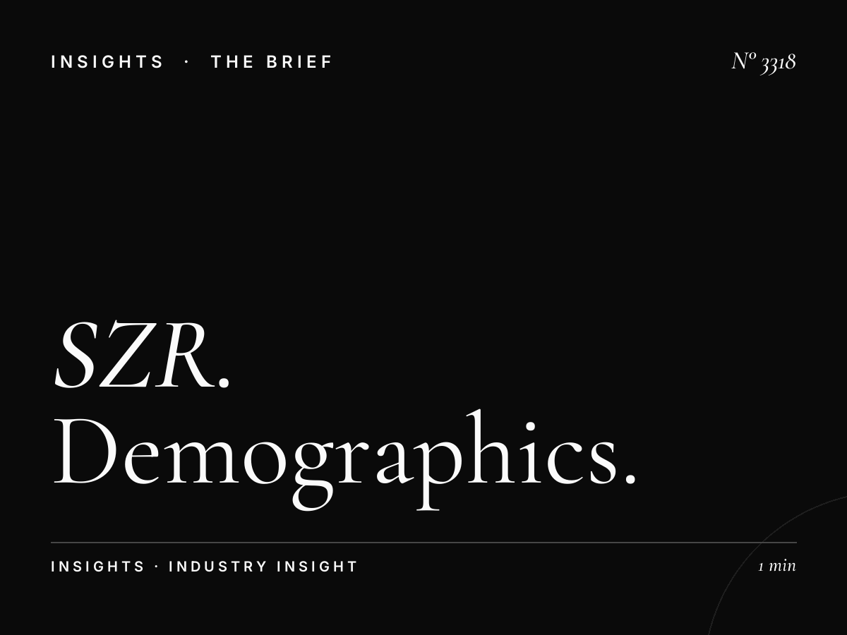 SZR Bridge Banner Internet City Audience: Demographics