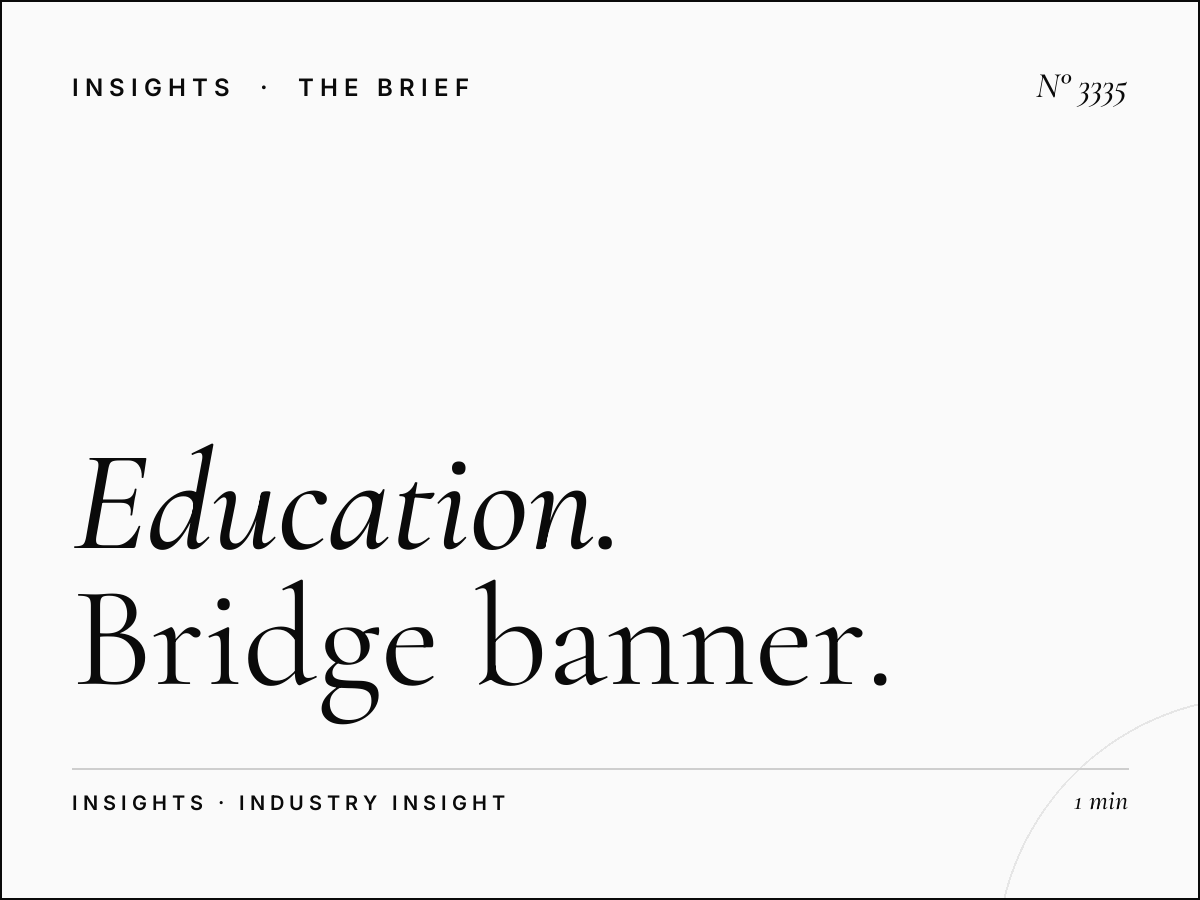 Education Services SZR Internet City: Bridge Banner Universities