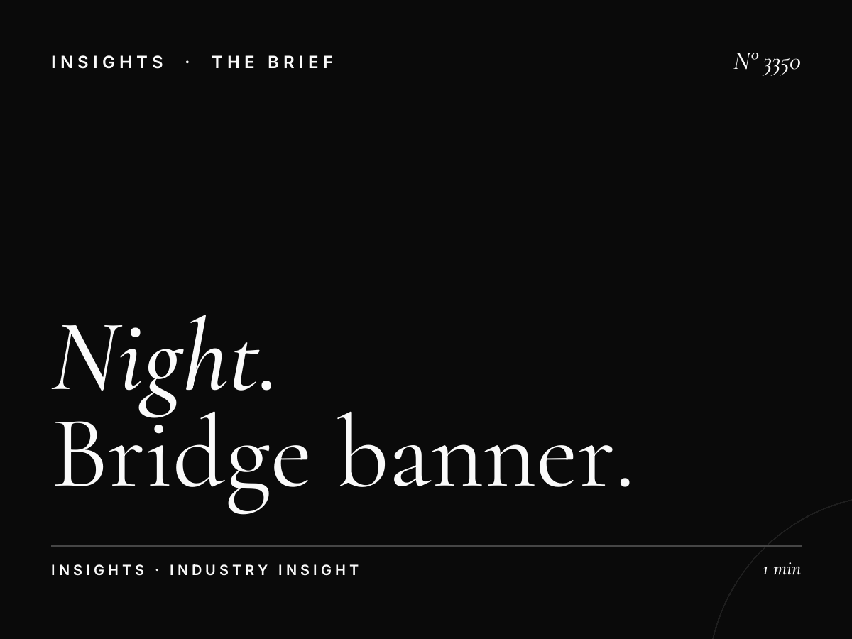 Night Advertising SZR Internet City: Bridge Banner After-Dark